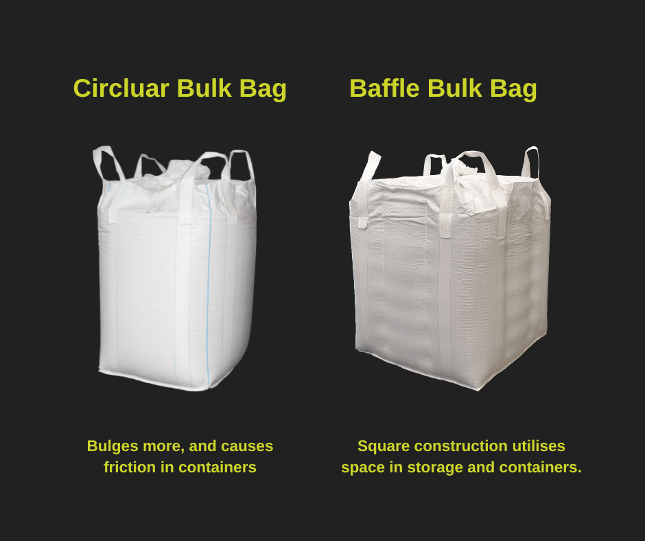 circular vs baffle bulk bags