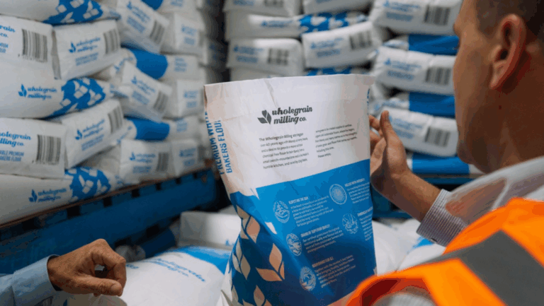 Wholegrain Milling Co Australia uses multiwall paper sacks that are BRCGS certified